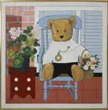 Maggie Meredith, Teddie Bear, Oil on Canvas