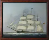 Louis Dodd, Portrait of the Miranda of Boston, John Loveit Master, Oil on Panel