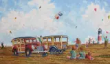 John Hutchinson, Kite Flying at Sankaty Lighthouse – Nantucket