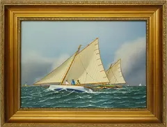 Jerome Howes, Skip Jacks, Oil on Board