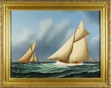 Jerome Howes, Puritan Leading Genesta, 1885 America’s Cup