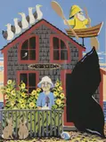 Donn Russell Limited Edition, Family Portrait Nantucket, Silkscreen