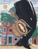 Donn Russell Limited Edition, Nantucket Street Scene, Silkscreen