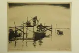 Churchill Ettinger, November Morning, Etching