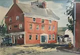C. Robert Perrin, Customs House, Watercolor on Paper