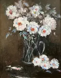 Peter Guarino, Floral Still Life, Oil on Canvas