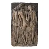 José Ángel Acosta León, Intimidad, circa 1958, acrylic on plaster relief
