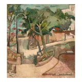 José Ángel Acosta León, Casablanca, 1959, oil on board