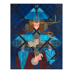 Jesús "Cepp" Selgas, Mascarade #3, 2015, acrylic on canvas