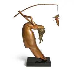 Pedro Pablo Oliva, La pescadora y el silencio, 2025, bronze