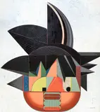 Nestor Arenas, Goku-Structure (from the series Modern Icons), 2025, acrylic on canvas