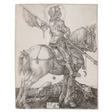 Albrecht Durer, Saint George on Horseback (Bartsch 54, Meder, Hollstein 56, Schoch Mende Scherbaum 41), c. 1505/1508, Engraving on laid paper without watermark, Meder's state d (of e)