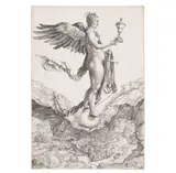 Albrecht Durer, Nemesis (Bartsch 77, Meder, Hollstein 72, Schoch Mende Scherbaum 33), c. 1501, Engraving on laid paper with Small Jug watermark (Meder 158), an exceptionally fine early impression, Meder's second (final) state c (of f)