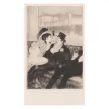 Louis Legrand, Aux Folies, from Les Bars (Arwas 386), 1909, Drypoint on wove paper
