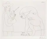 Pablo Picasso, Peintre et femme cueillant des fleurs, from Séries 156 (Bloch 1911, Baer 1917)