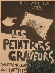 Pierre Bonnard, Exposition Les Peintres Graveurs (Bouvet 38), 1896, Lithograph in colors on wove paper