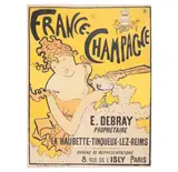 Pierre Bonnard, France-Champagne (Bouvet 1, Musée d'Affiche 23), 1891, Lithograph in colors on wove paper, linen-backed