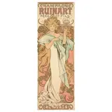 Alphonse Mucha, Champagne Ruinart (Rennert/Weill 16), 1896, Lithograph in colors on two sheets of wove paper (as issued) linen-backed