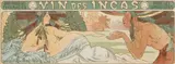 Alphonse Mucha, Vin des Incas, from Album La Plume (Rennert/Weill 43, Variant 1), 1899, Lithograph in colors on wove paper