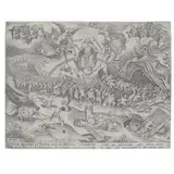 Pieter Bruegel the Elder, The Last Judgement (New Hollstein 8, Van Bastelaer 121, Lebeer 25), 1558, Engraving on laid paper backed with japon, New Hollstein's first state (of 2), trimmed to the platemark