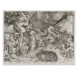 Pieter Bruegel the Elder, St James and the Magician Hermogenes (New Hollstein 11, Van Bastelaer 117, Lebeer 57), 1565, Engraving on laid paper with indistinct watermark, New Hollstein's first state (of 2)