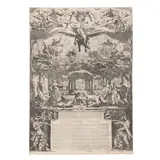 Jacques Callot, La Grande These (Lieure 569), 1625, Engraving on two sheets of laid paper, Lieure's first state (of 3), trimmed to the plate or with margins
