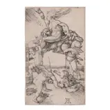 Albrecht Durer, Witch Riding Backwards on a Goat (Bartsch 67, Meder, Hollstein 68, Schoch, Mende, Scherbaum 28)