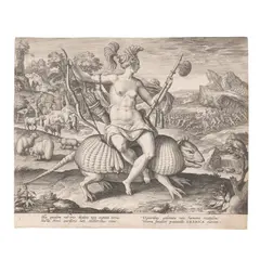 Maerten de Vos, America, from The Four Continents (New Hollstein 1317), c. 1588-89