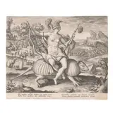 Maerten de Vos, America, from The Four Continents (New Hollstein 1317), c. 1588-89