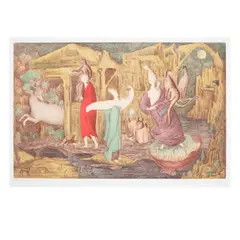 Leonora Carrington, Tuesday, 1987, Lithograph in colors on wove paper