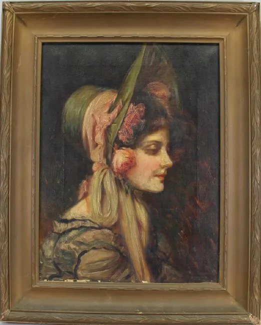Southern Belle by Harry Roseland, Oil on canvas, offered Aug 2018