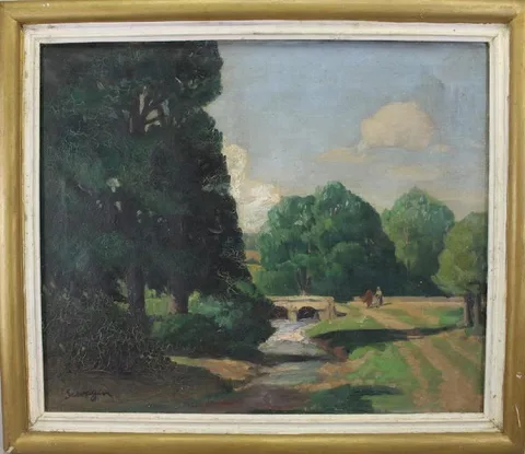 Untitled by Lucien Seevagen, Oil on canvas, offered Aug 2018
