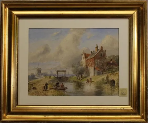 Charles Leickert, Untitled, Watercolor