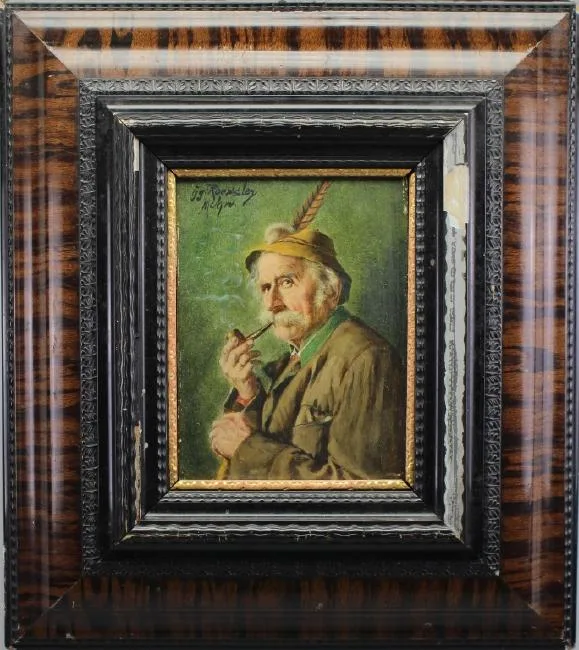 Untitled by Georg Roessler, Oil on board, offered Aug 2018