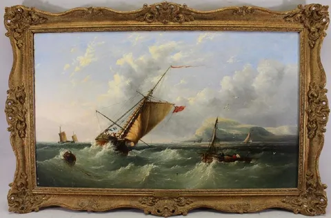 Henry King Taylor, Off Dover, Oil on canvas