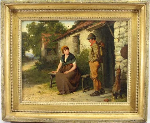 William Bromley III, The Departure, Oil on canvas