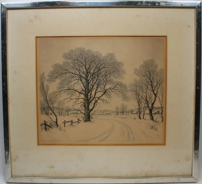 Untitled by Ronau Woiceske, Etching, sold Aug 2018