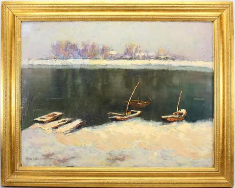Lajos Gimes, Untitled, Oil