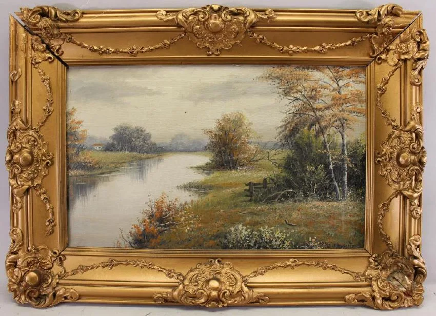 Untitled by Edwin Gates, Oil, offered Aug 2018