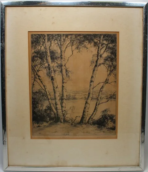 Untitled by Ronau Woiceske, Etching, sold Aug 2018