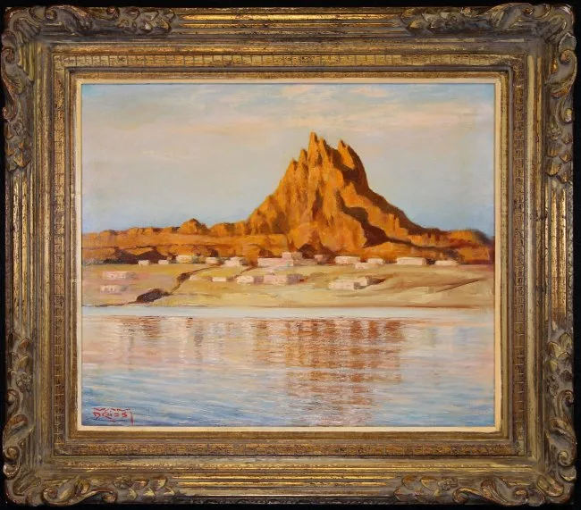 Goat Mountain by Dirk van Driest, Oil on board, offered Oct 2018