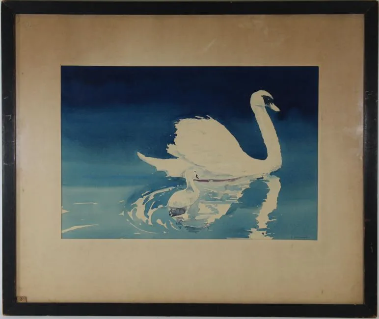 Untitled by Fredric Frederic Soldwedel, Watercolor, sold Oct 2018