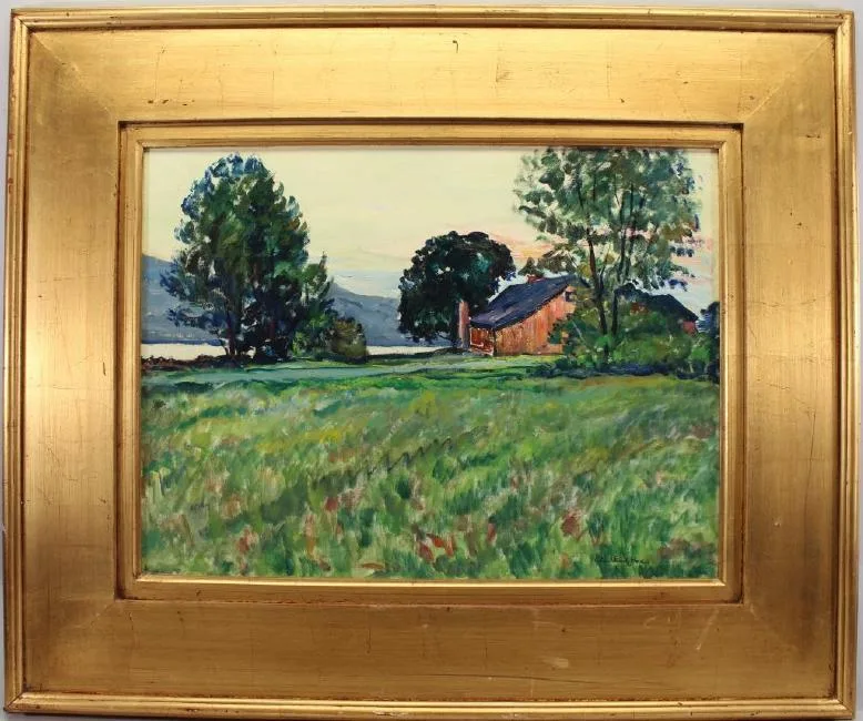 Untitled by Elmer Hader, Oil on board, offered Oct 2018