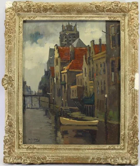 Untitled by Jan Korthals, oil on canvas, offered Oct 2018