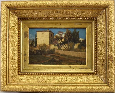 Emilio Sánchez-Perrier, Untitled, Oil on board