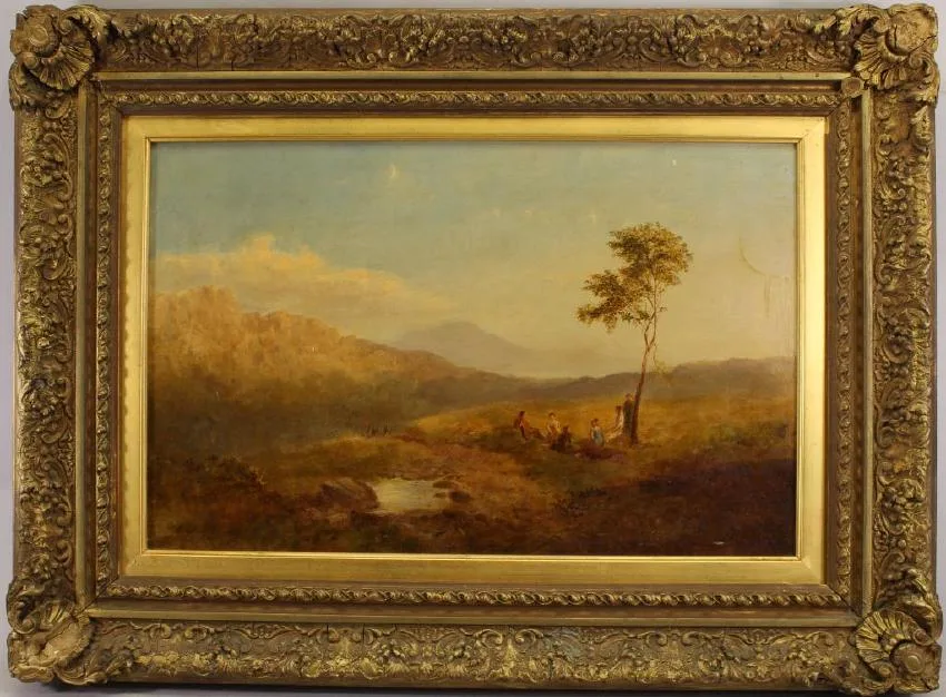 Copley Fielding, Picnic in the Highlands, Oil on canvas