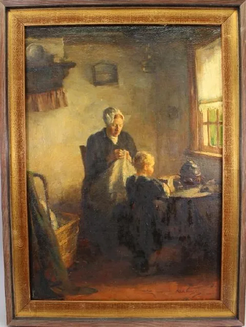 Untitled by Lammert van der Tonge, oil on canvas, offered Oct 2018