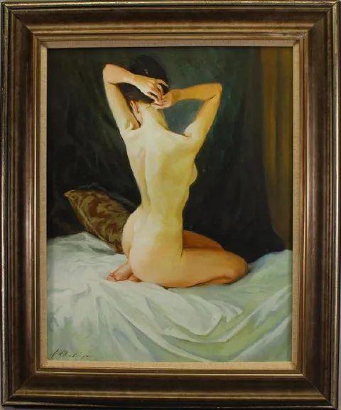 Alexander Shevchuk, Nude in Bed, Oil on canvas