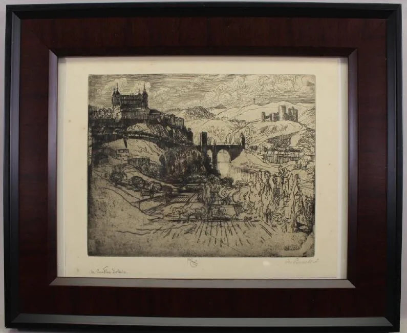 Untitled by Joseph Pennell, Etching, sold Oct 2018