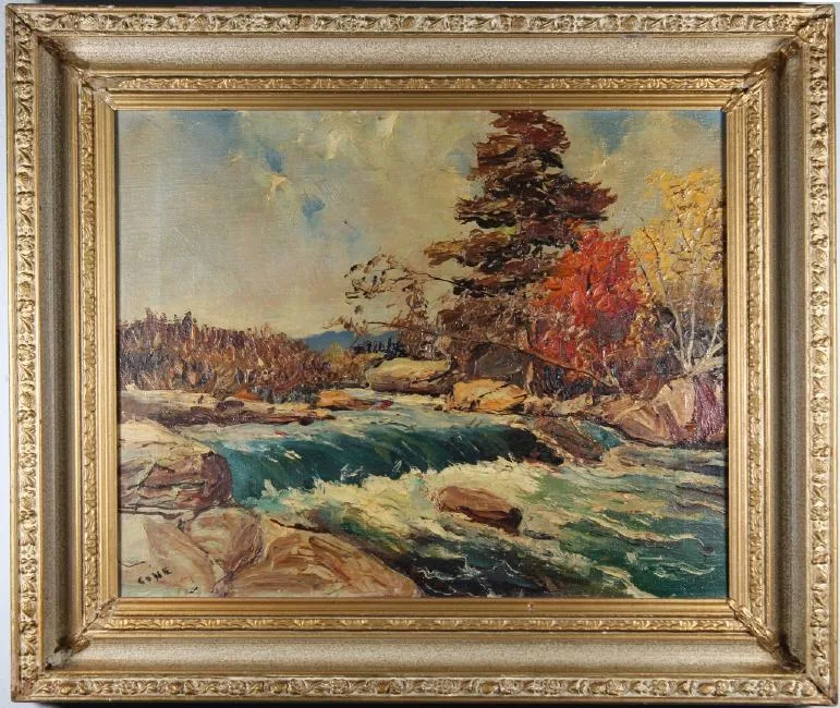 Crane by Arthur Cane, Oil on canvas, offered Oct 2018